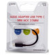 Savio Kabelis Savio USB Type C Male - 3.5mm Female Black