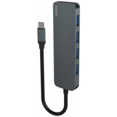 Savio USB Centrmezgls Savio AK-53 4-Port USB-C 3.1 Gen 1