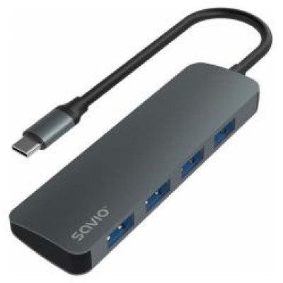 Savio USB Centrmezgls Savio AK-53 4-Port USB-C 3.1 Gen 1