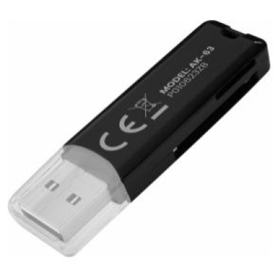 Savio Kar&scaron;u lasītājs Savio USB 2.0 SD Black