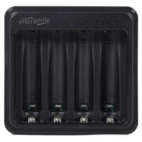 Gembird Bateriju lādētājs Gembird USB 4-slot for AA/ AAA Black