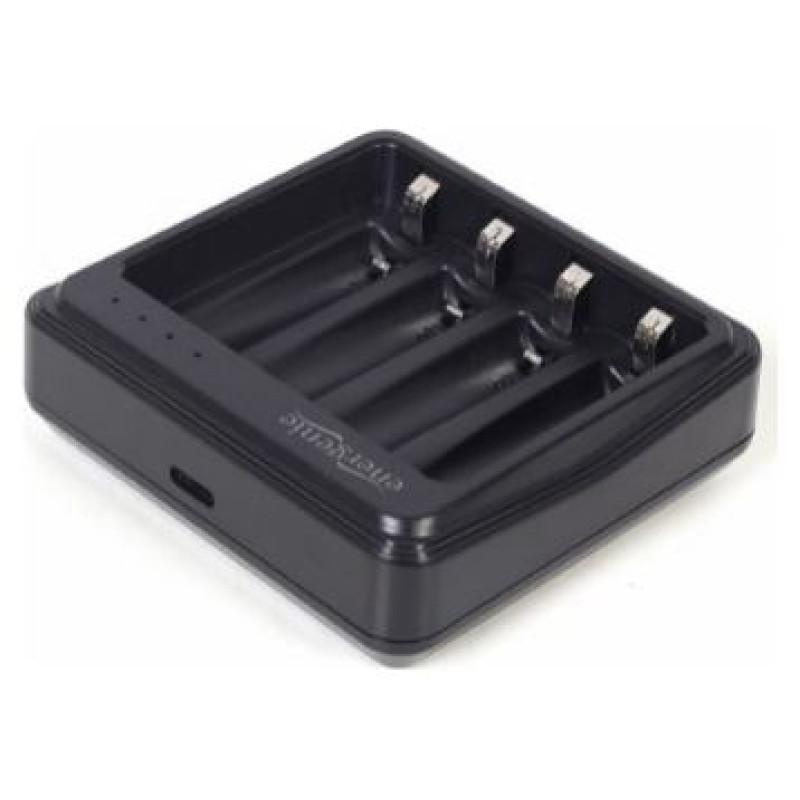 Gembird Bateriju lādētājs Gembird USB 4-slot for AA/ AAA Black
