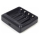 Gembird Bateriju lādētājs Gembird USB 4-slot for AA/ AAA Black