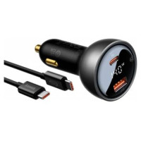 Baseus Auto lādētājs Baseus Superme Series 140W Black
