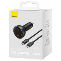 Baseus Auto lādētājs Baseus Superme Series 140W Black