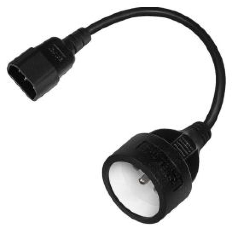 Savio Kabelis-Pāreja Savio Power adapter kab C13 input and CEE 7/5 output