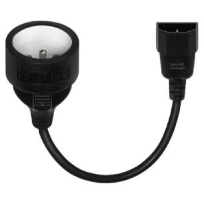 Savio Kabelis-Pāreja Savio Power adapter kab C13 input and CEE 7/5 output