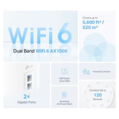 Tp-Link Mesh TP-Link Deco X10 AX1500 Whole Home Mesh Wi-Fi 6 System 3-pack