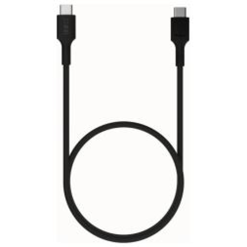 Green Cell Kabelis Green Cell PowerFlex Fast Charging USB Type-C Male - USB Type-C Male 100W Black 0.3m