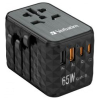 Verbatim Lādētājs Verbatim Universal Travel Adapter 65W GaN III