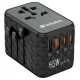 Verbatim Lādētājs Verbatim Universal Travel Adapter 65W GaN III