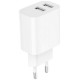 Gembird Lādētājs Gembird Universal 2 x USB Charger White