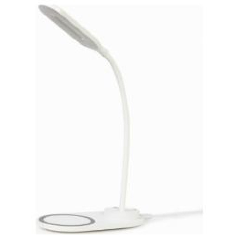Gembird Galda lampa Gembird Desk Lamp with Wireless Charger White