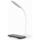 Gembird Galda lampa Gembird Desk Lamp with Wireless Charger White