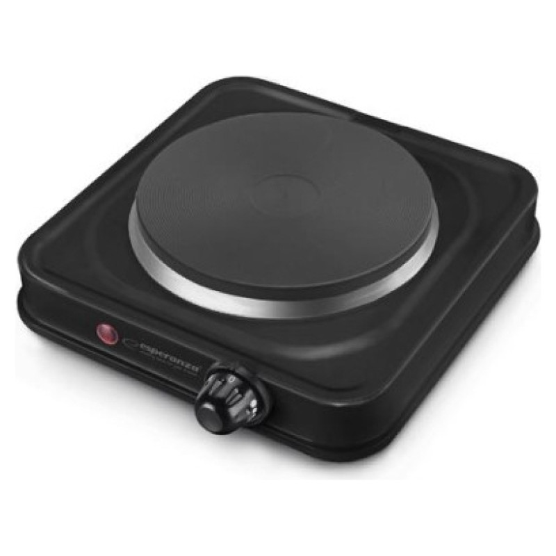 Esperanza EKH003K ELEKTROPLĪTIŅA AR 1 SILDELEMENTU 1000W MELNA