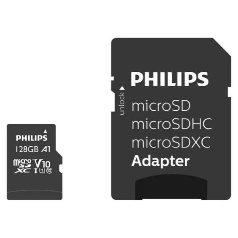 Philips MicroSDHC 128GB class 10/UHS 1 + Adapter
