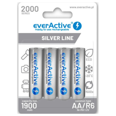 Everactive rechargeable HR6 1900mAh Always ready Blistera iepakojumā 4gb.