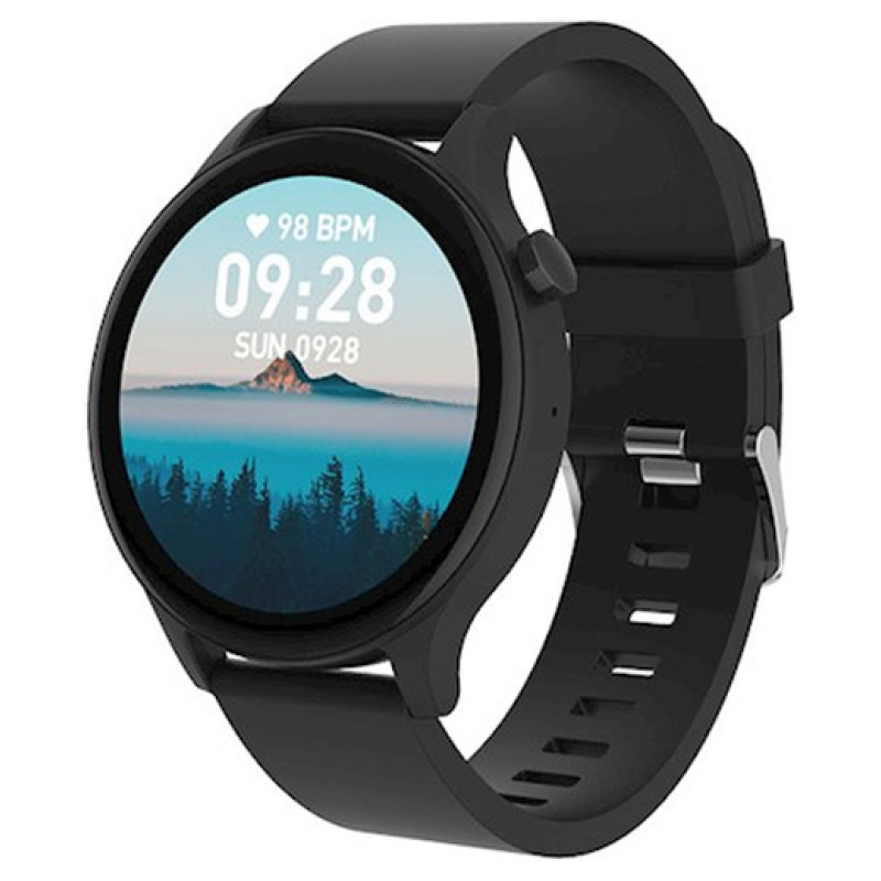 Maxlife MXSW-120 BLACK Viedpulkstenis ar zvana funkciju