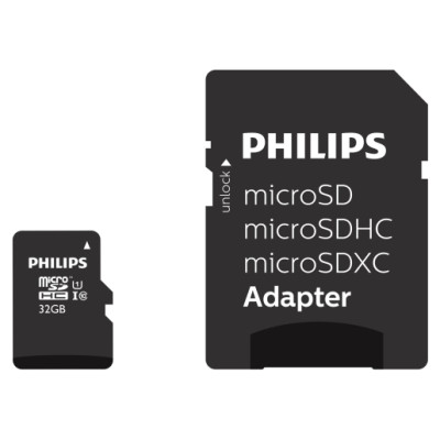 Philips MicroSDHC 32GB class 10/UHS 1 + Adapter