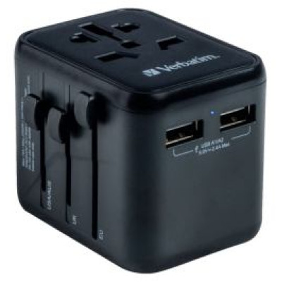 Verbatim Adapteris Verbatim Universal Travel 2 x USB