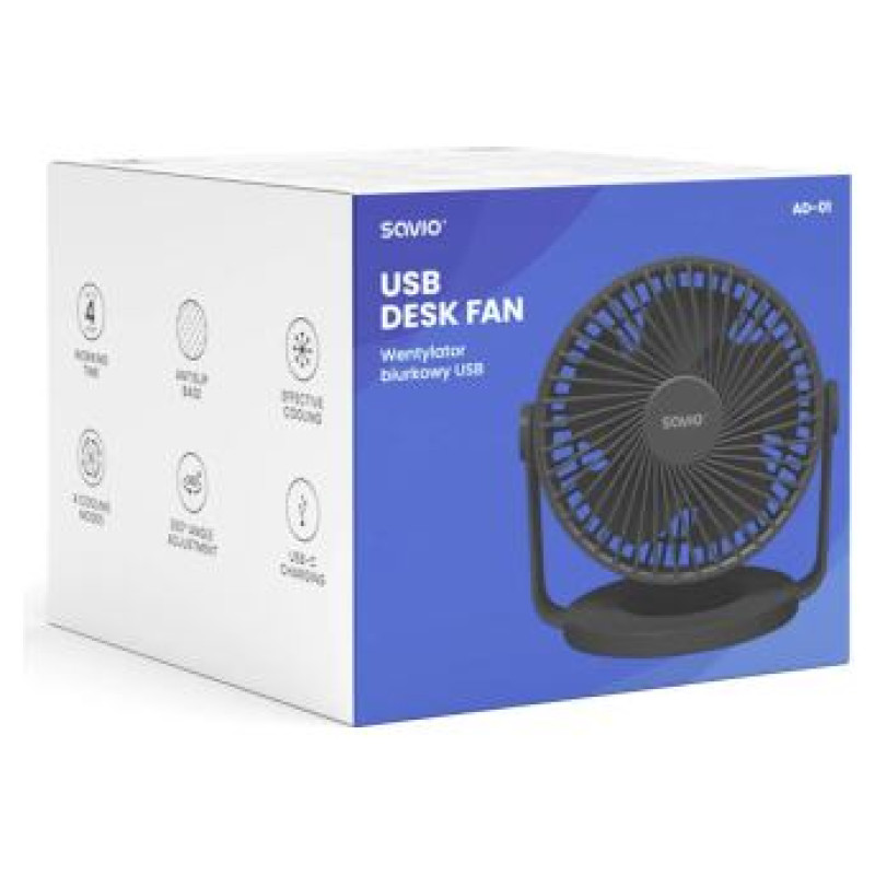 Savio Ventilators Savio USB Desk Fan AD-01