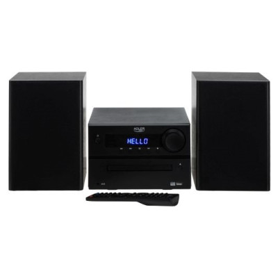 Adler AD 1917 Mini Hi-Fi stereo sistēma ar Bluetooth / CD / USB / FM radio