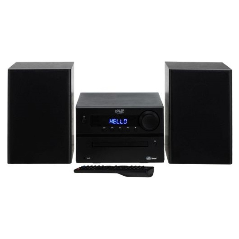 Adler AD 1917 Mini Hi-Fi stereo sistēma ar Bluetooth / CD / USB / FM radio