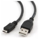 Gembird Kabelis Gembird USB Male - MicroUSB Male 1m Black