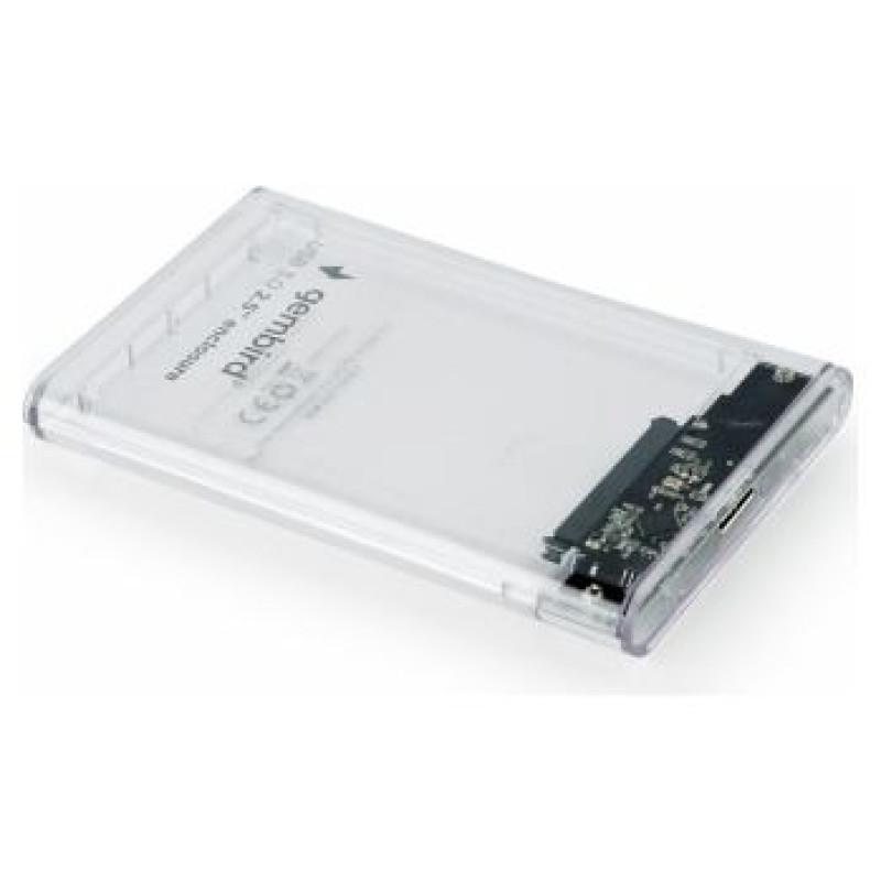 Gembird HDD/SSD enclosure 2.5 SATA USB 3.0 Transparent
