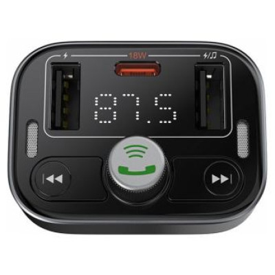 Baseus Fm modulators Baseus Car Bluetooth 5.3 FM Transmitter Black