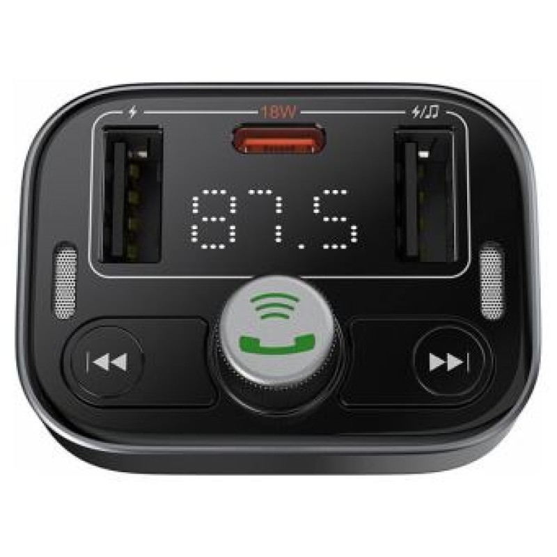 Baseus Fm modulators Baseus Car Bluetooth 5.3 FM Transmitter Black