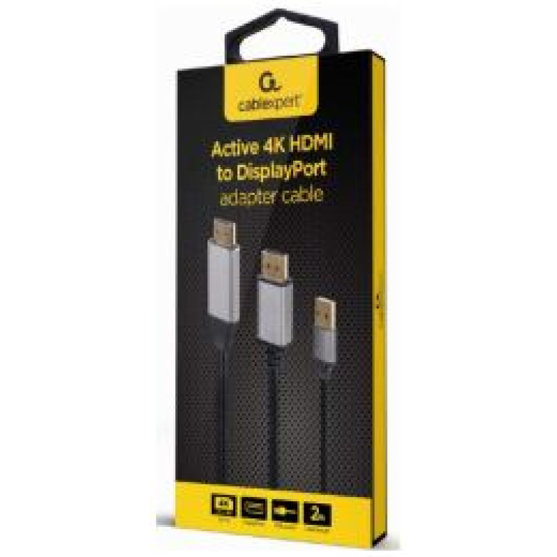 Gembird Kabelis Gembird HDMI Male - DisplayPort Male 4K 2m Black