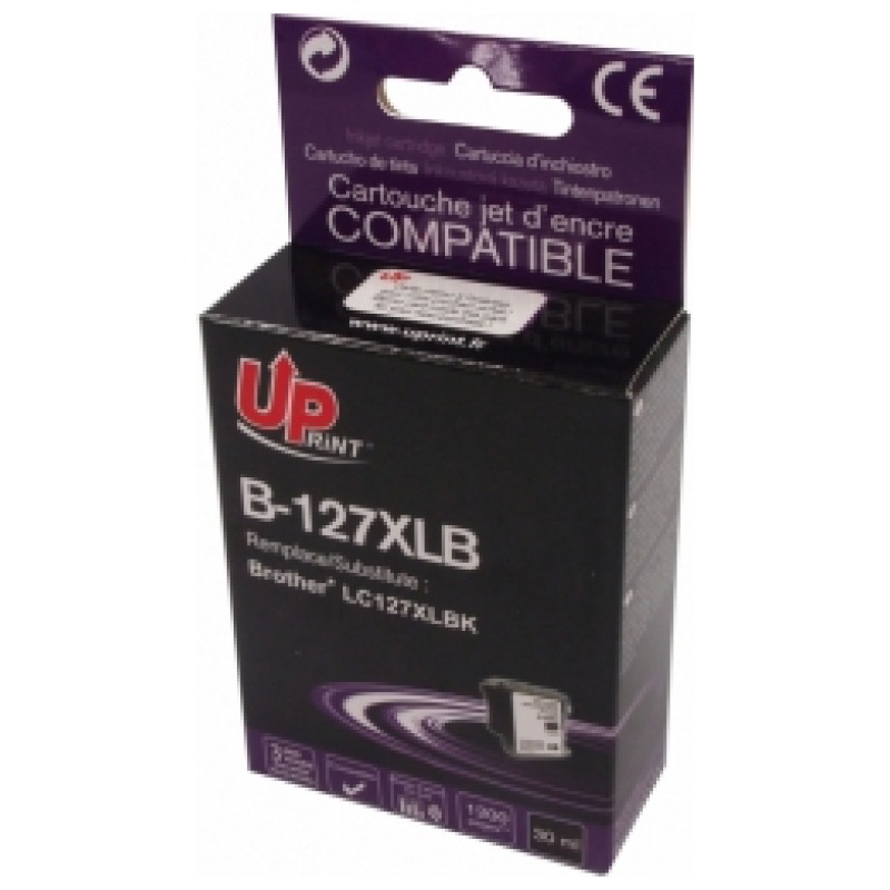 Uprint Tintes kārtridžs UPrint Brother LC127XLB Black