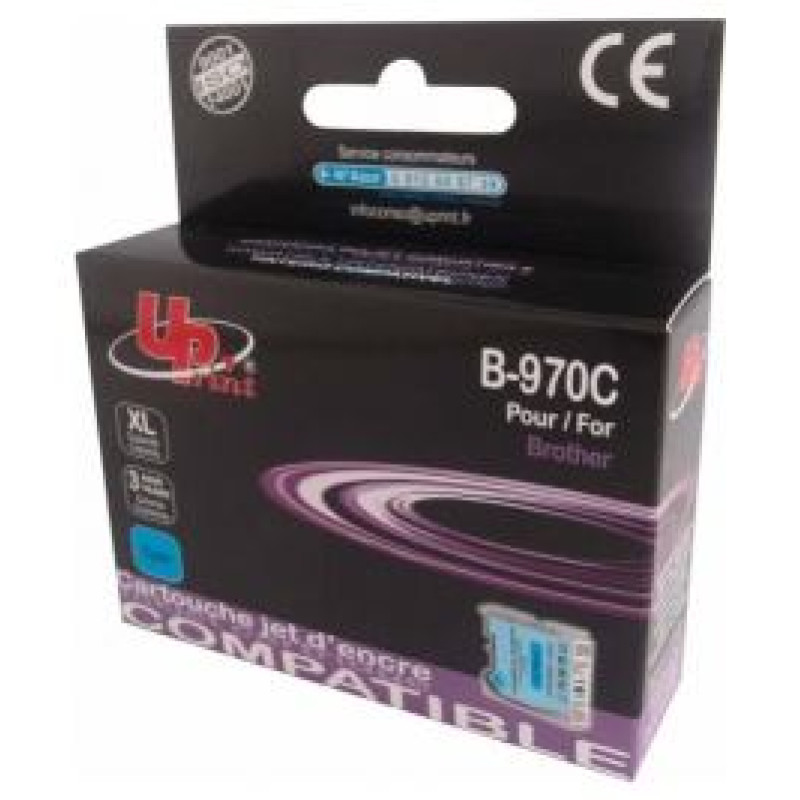Uprint Tintes kārtridžs UPrint Brother LC970/1000C Cyan