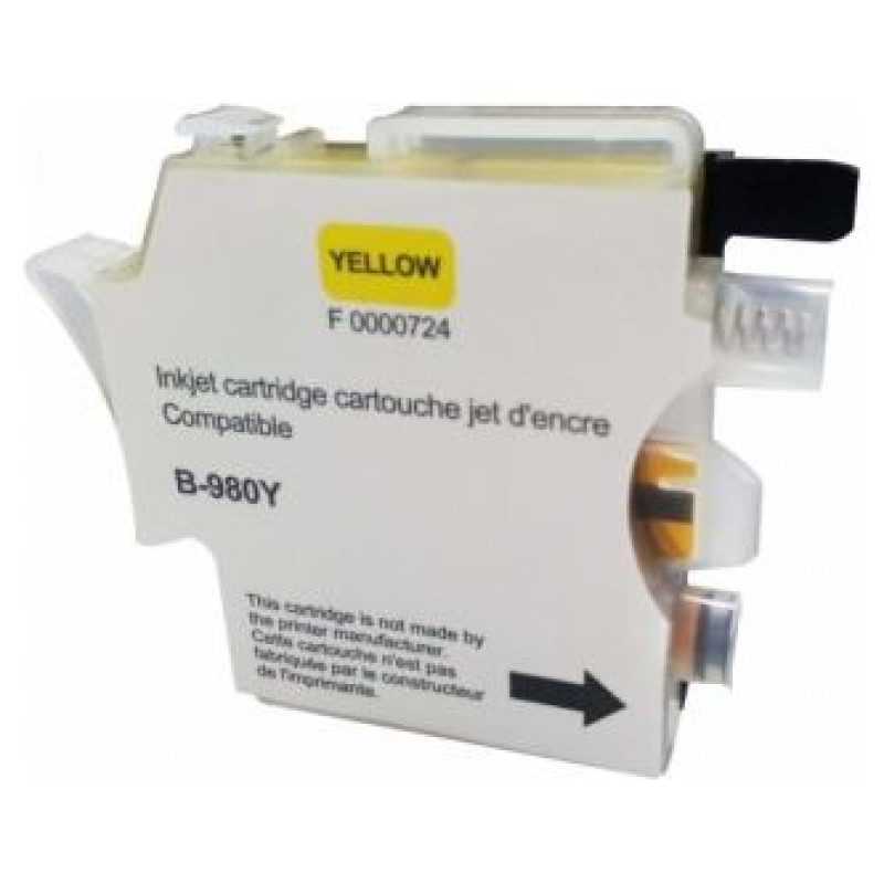 Uprint Tintes kārtridžs UPrint Brother LC980/1100YE Yellow