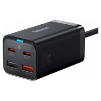 Baseus Lādētājs Baseus GaN3 Pro Quick Charger 2 x USB-C / 2x USB 65W Black
