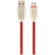 Gembird USB Male - USB Type C Male Premium rubber 2m Red