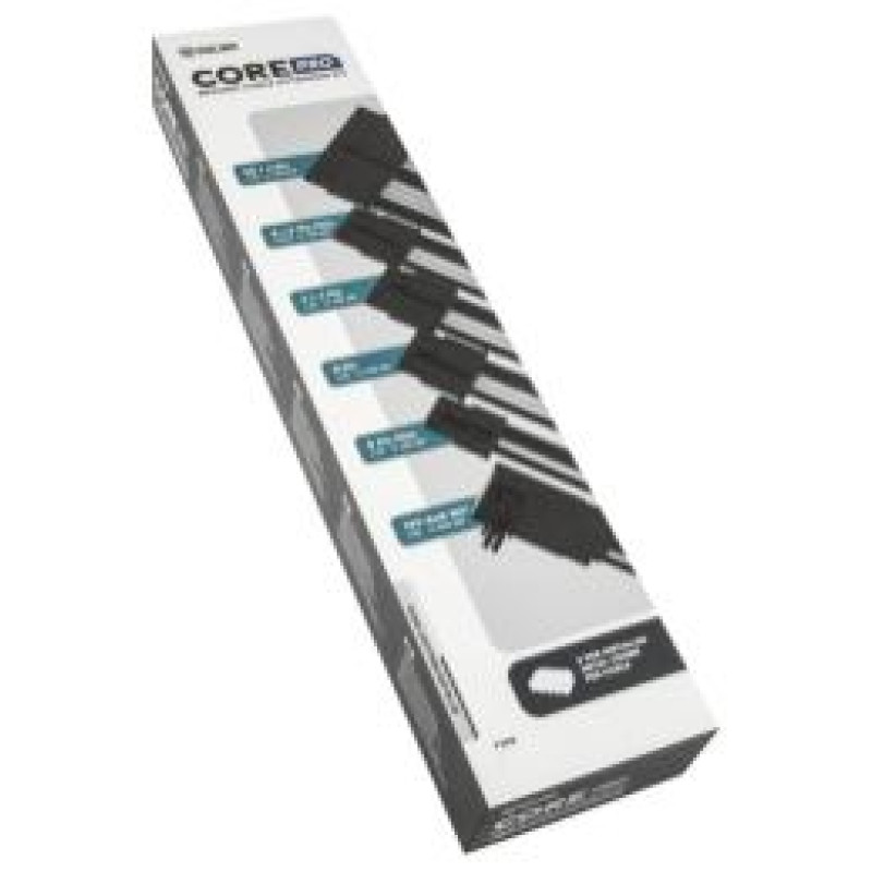 Kolink PSU kabeļu pagarinātāji Kolink Core Pro Braided Cable Extension Kit 12V-2x6 Type 2 - Jet Black/ White
