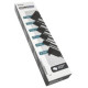 Kolink PSU kabeļu pagarinātāji Kolink Core Pro Braided Cable Extension Kit 12V-2x6 Type 2 - Jet Black/ White