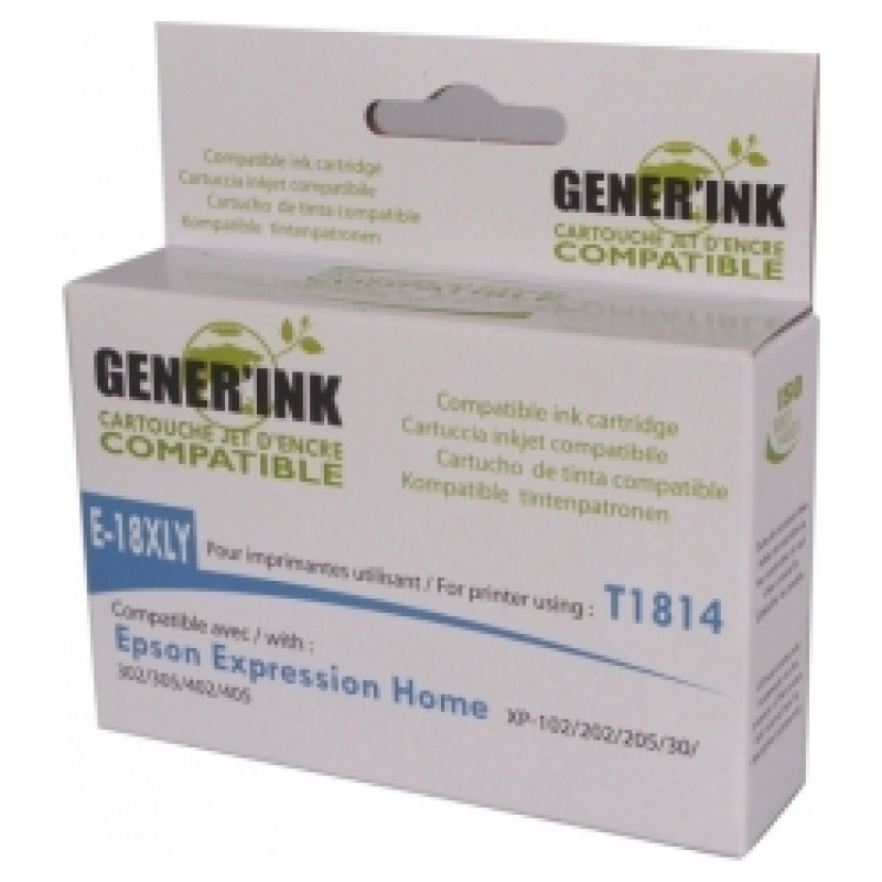 Generink Tintes kārtridžs Generink Epson E-18XL Yellow