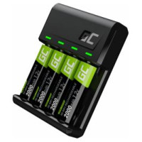 Green Cell GC VitalCharger AA and AAA charger + 4x AA 2000mAh NiMH Batteries