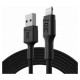 Green Cell GC PowerStream USB-A - Lightning Fast Charging Cable 1.2m