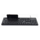 Gembird Multimedia Keyboard with Phone Stand Black