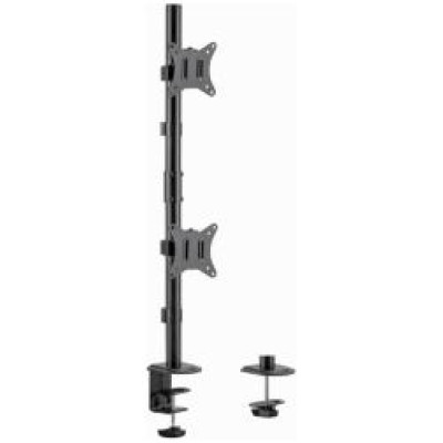 Gembird Monitora stiprinājums Gembird Adjustable 2-display Vertical Desk Mount