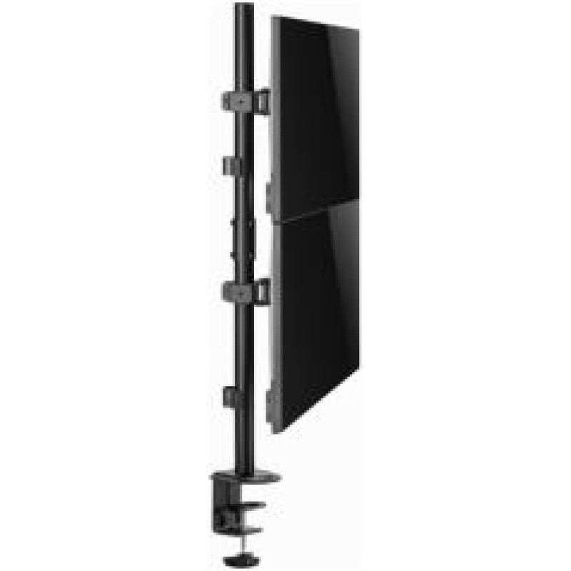 Gembird Monitora stiprinājums Gembird Adjustable 2-display Vertical Desk Mount