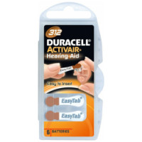 Duracell Hearing Aid 312 A312 6 pack