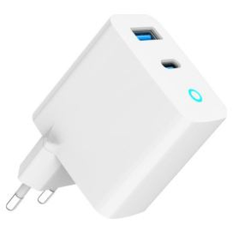 Gembird Lādētājs Gembird 2-port 30W GaN USB LED GaN, White