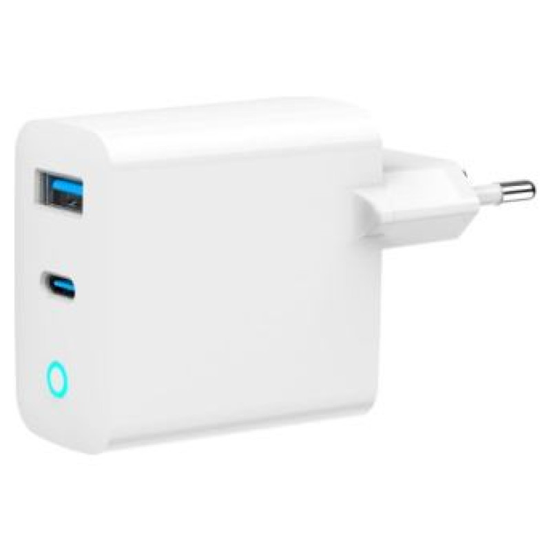 Gembird Lādētājs Gembird 3-port 30W GaN USB Fast Charger LCD White