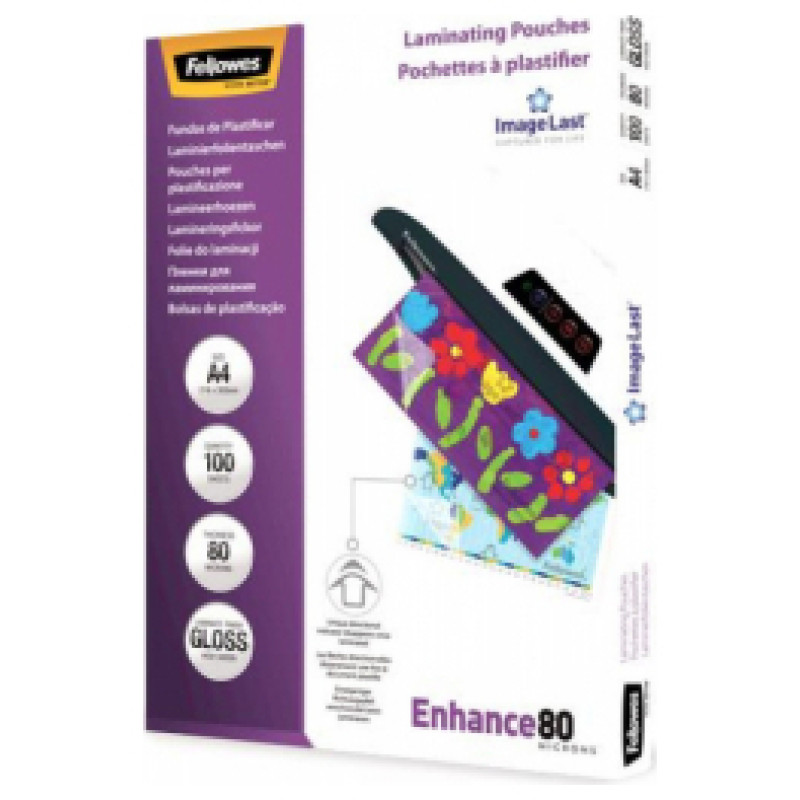 Fellowes Laminē&scaron;anas plēves Fellowes A4 100gab 80u