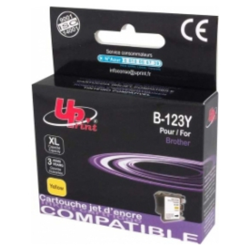 Uprint Tintes kārtridžs UPrint Brother LC123Y/125XLY Yellow